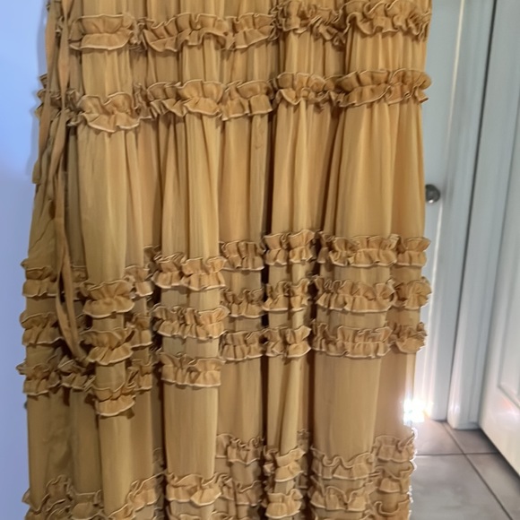 Dance On Air Ruffle Maxi Dress - Yellow - Picture 4 of 6